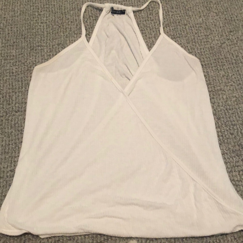 White Wrap Tank